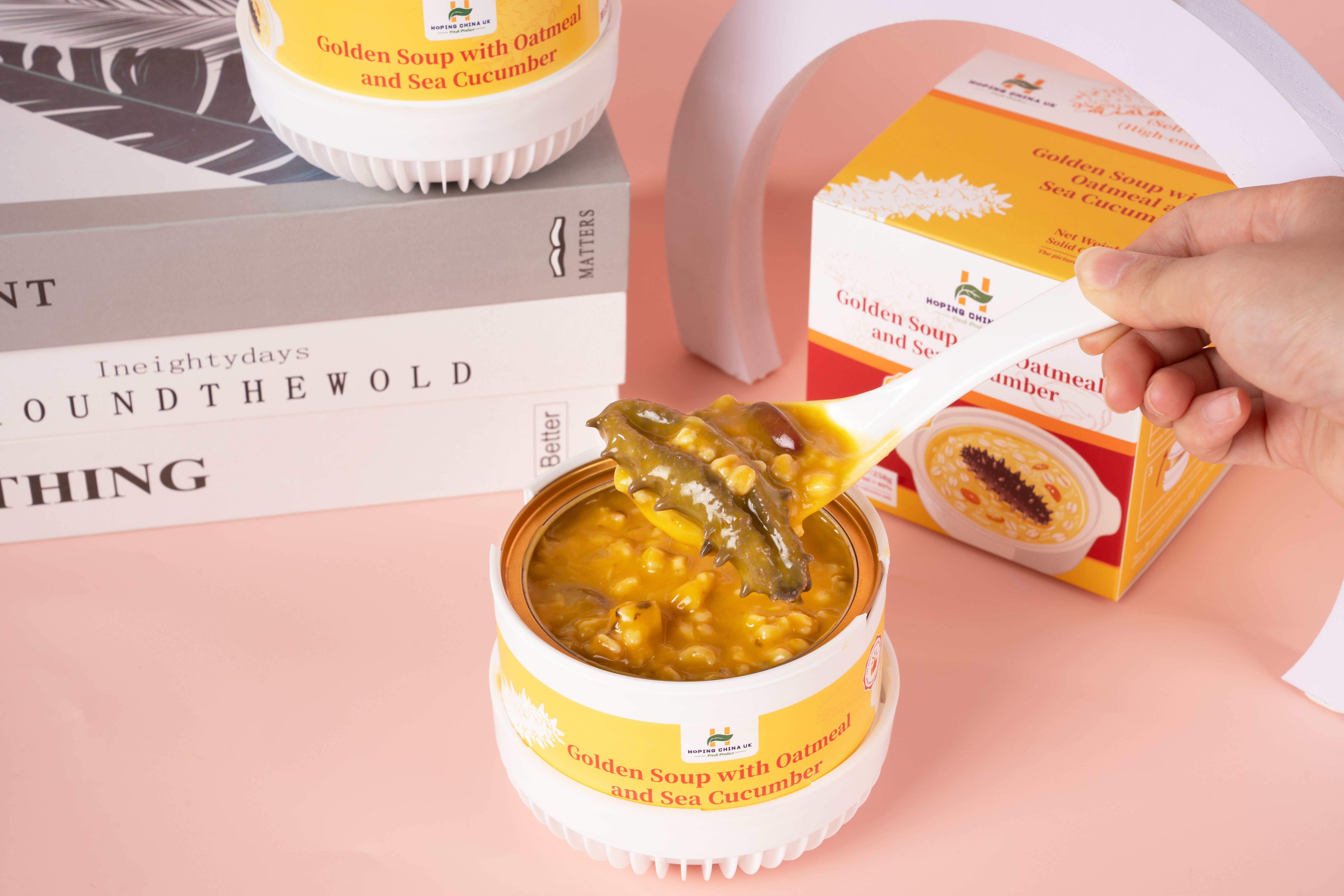 Últimos casos de empresas sobre HOPing china - Avena con sopa dorada, pepino de mar y gachas de avena