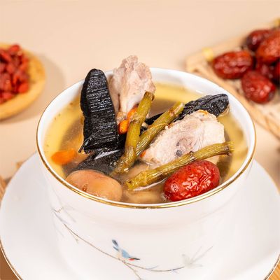 comprar La más saludable Ganoderma instantánea Dendrobium Sopa de huesos de dragón Medicina Combinación de dieta Fabricación en línea