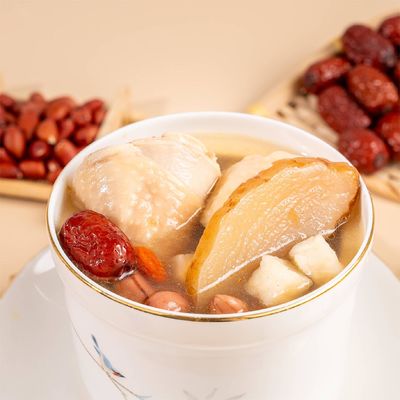 Buen precio Gastrodia Huai Shan Sopa instantánea de pollo Esterilización a alta temperatura en línea