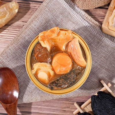 Buen precio Sopa de abalones y pepinos de mar de primera calidad en salsa de abalones Caldo chino nutritivo de alta gama con colágeno apoyo inmunológico Comodidad lista para comer en línea