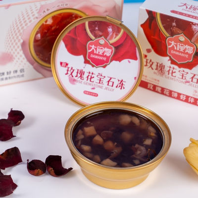 Buen precio Jelly de hierbas de rosa con jugo de agua castaña y granada 168g postre funcional de origen vegetal apoya la piel radiante y desintoxicación listo para comer Estante estable ideal para la belleza y el bienestar en línea